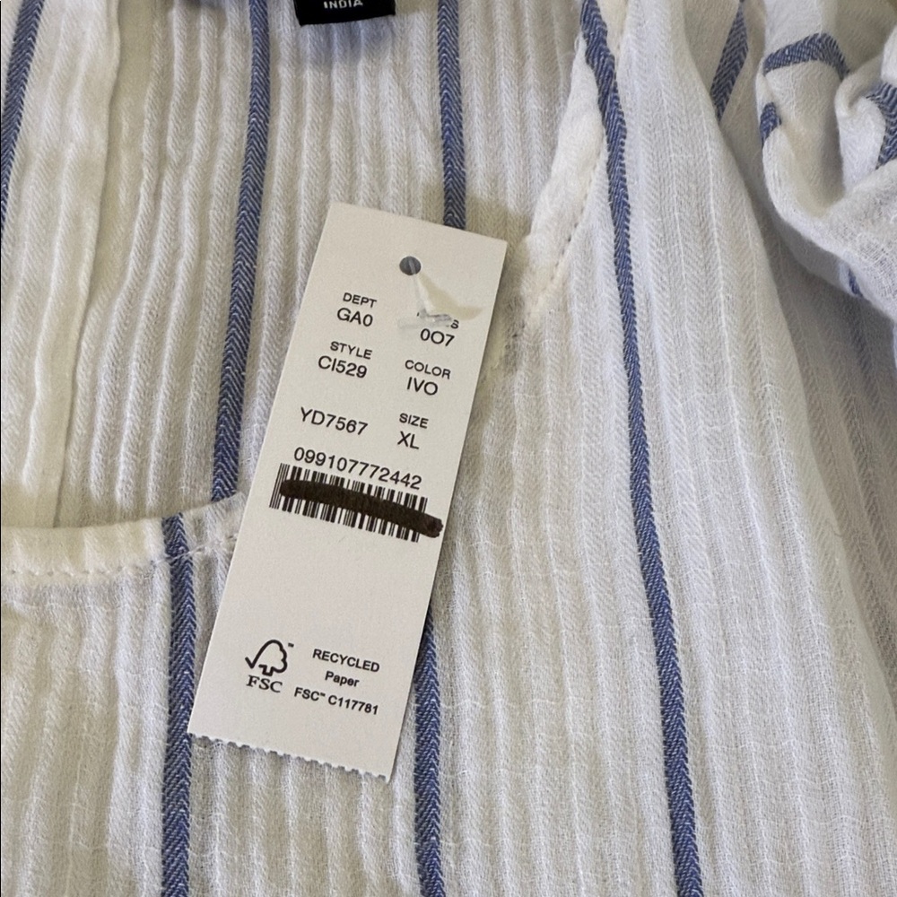 J. Crew Puff-sleeve top in sheer gauze Size XL - Picture 5 of 11